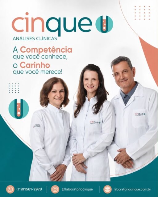 No Laboratório Cinque, cada exame carrega décadas de dedicação à saúde da nossa comunidade. Sob a direção técnica de profissionais com vasta experiência e formação especializada, seguimos firmes no compromisso de entregar resultados precisos com o atendimento e o carinho que você e sua família merecem.
