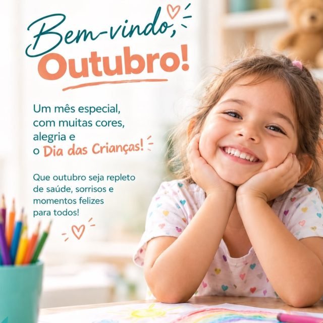 Bem-vindo Outubro! Seja leve e gentil . Um mês especial como nossos pequenos pacientes! Vem pro Cinque. Venha ser nosso próximo cliente!